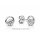 Kleine Silber-Ohrstecker mit Zirkonia – 925 Sterling-Silber rhodiniert