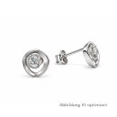 Elegante Ohrstecker aus rhodiniertem 925 Sterling Silber...