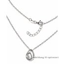 Elegantes Collier aus rhodiniertem 925 Sterling Silber...