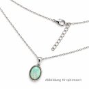 Elegante Halskette aus rhodiniertem 925 Sterling Silber...
