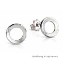 Kreisförmige Ohrstecker 925 Sterling-Silber...
