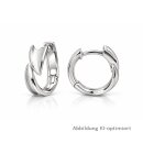 Damen Creolen 925 Sterling-Silber mattiert & poliert...
