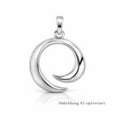 Damen Kettenanhänger 925 Sterling-Silber mattiert...
