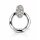 Damen Gleiter-Anhänger 925 Sterling Silber rhodiniert mit Zirkonia