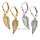 Ohrpendel mit Engelsflügeln und Zirkonia – Sterling Silber 925