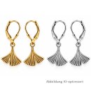 Ohrpendel mit Ginkgo-Design – Sterling Silber 925