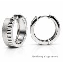 Damen Creolen aus 925 Sterling-Silber – rhodiniert...