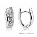 Rhodinierte Klappcreolen aus 925 Sterling-Silber mit...