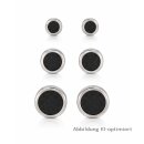 Titan Ohrstecker mit schwarzem Carbon-Inlay –...