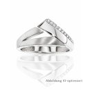 Damenring aus 925 Sterling Silber – Rhodiniert,...