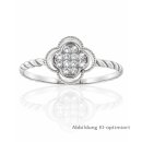 Damenring aus 925 Sterling Silber – Rhodiniert,...