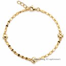 Silberarmband 925 vergoldet mit Herz, Stern und Kleeblatt...