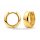 Klappcreolen aus 925 Sterling-Silber vergoldet – poliert, 13 × 4 mm