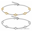 Damen-Armband mit rautenförmigen Elementen –...