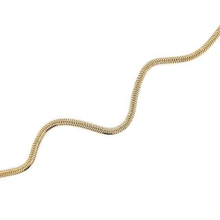 Cobraarmband in 333 Gelbgold, 20 cm lang, Karabinerverschluß