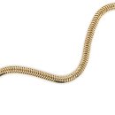 Cobraarmband in 333 Gelbgold, 20 cm lang, Karabinerverschluß