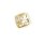 Anhänger Gleiter mit Zirkonia bicolor echt Gold 333 Matt/Glanz gemustert 17mm