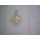 Anhänger Lebensbaum bicolor mit Zirkonia echt Silber 925 matt/Glanz 25x17mm