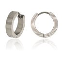 Creolen Edelstahl mattiert 16x4mm