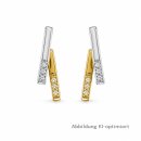 Brillantcreolen, bicolor,585 Gold,Brill.0,088ct/wsi,poliert