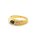 Damenring mit Safir Brillanten echt Gold 750 mattiert/poliert Ringweite 54