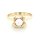 Damenring mit Perle echt Gold 585 Glanz Ringweite 53