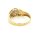 Damenring 750 Gold 18kt mit Zirkonia, bicolor, Ringweite 67