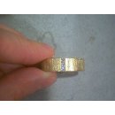 Brillantring Diamantring mit 3 Diamanten echt Gold 585 eismatt Ringweite 64