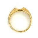 Damenring Perle echt Gold 585 matt/Glanz Ringweite 56