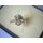 Damenring als Schleife oder Blüte mit Blautopas und Diamant, 14kt Gold 585 Ringweite 65