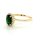 Damenring Gold 585 Zirkonia grün weiß Ringweite 56