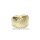 Breiter Ring aus 585 Gelbgold mit diagonaler Struktur in der Weite 52