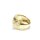 Breiter Ring aus 585 Gelbgold mit diagonaler Struktur in der Weite 52