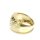Damenring, 585 Gold, gemustert/poliert, Ringweite 52