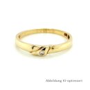 Damenring 585 Gold ,1 Diamant zu 0,015ct ,poliert,...