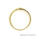 Damenring 585 Gold ,1 Diamant zu 0,015ct ,poliert, Ringweite 53