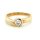 Damenring Verlobungsring mit großem Zirkonia echt Gold 333 Glanz Ringweite 54