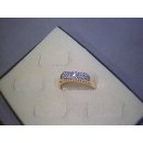 Diamantring, 585 Gelbgold, poliert, 27x Diamanten, Ringweite 60
